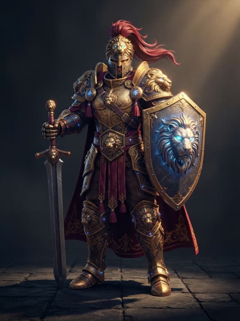 The Lion Shield Warrior