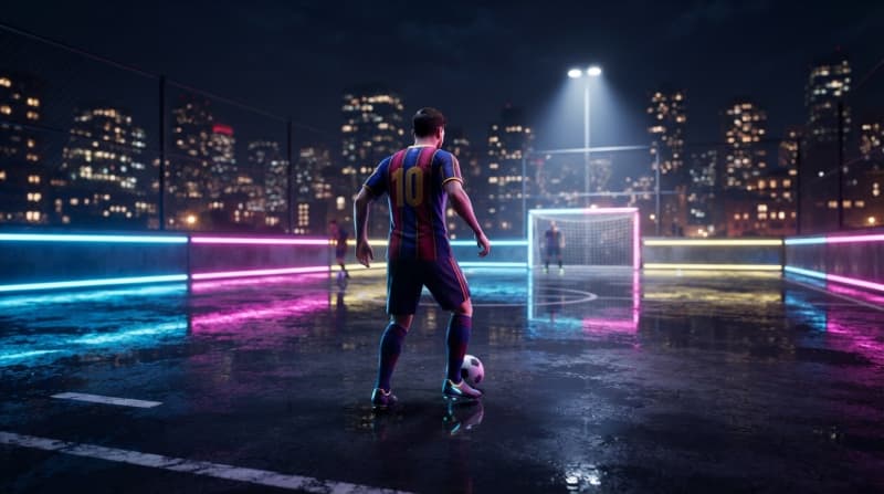 Arena Malam Lampu Neon