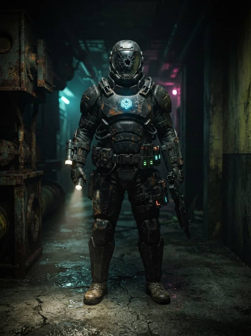 Armored cyber cop