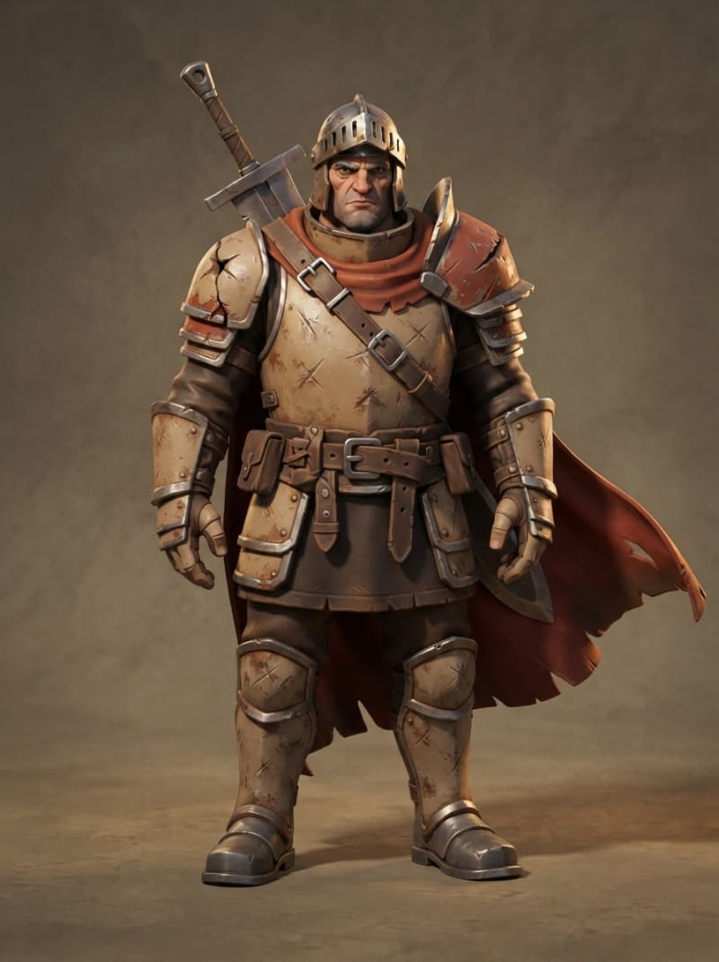 A Weathered Desert Knight