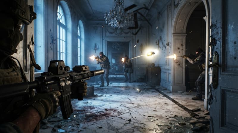 Breach and clear the embassy building