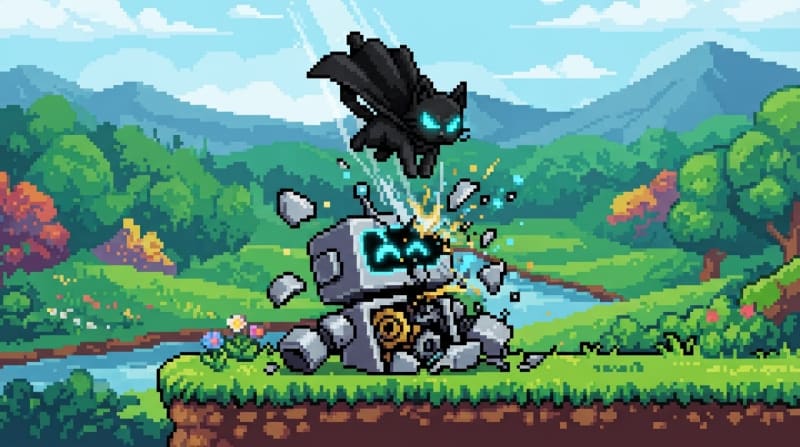 Stomp the patrolling robot
