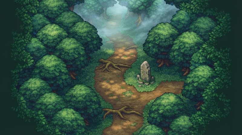 Walk the forest path