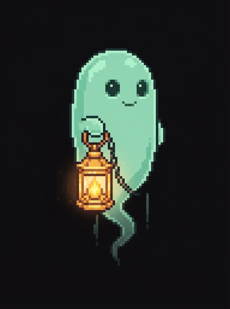 A ghost with a lantern