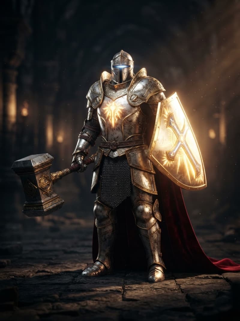 Armored Paladin Knight