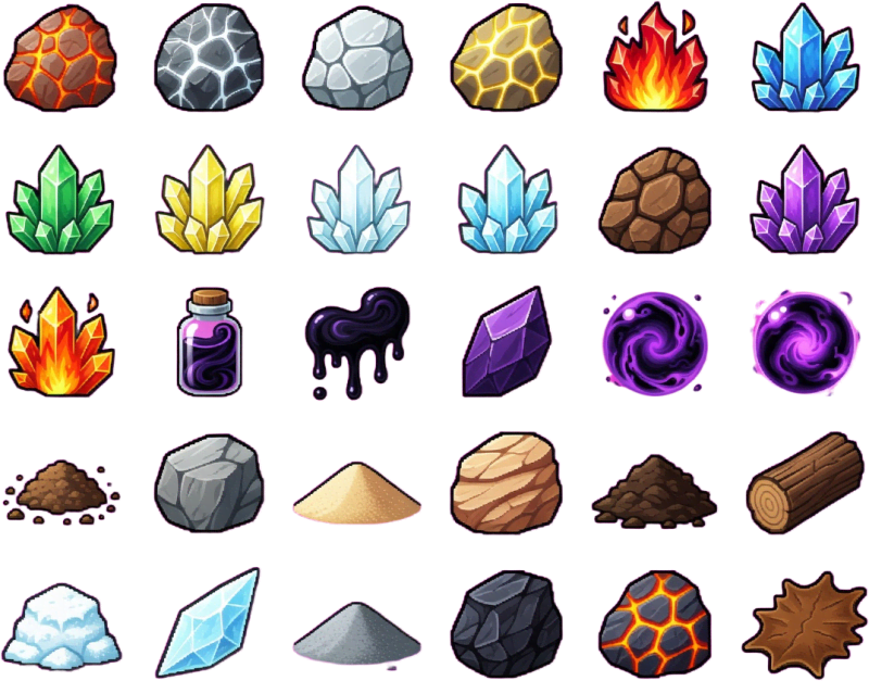 Ecos del Color - Ore Crystal and Tinta Icons