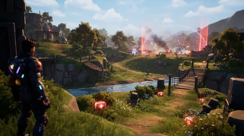 Grassy open casual world