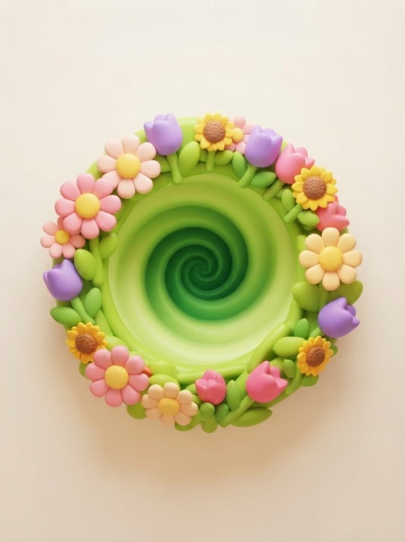The flower garden hole