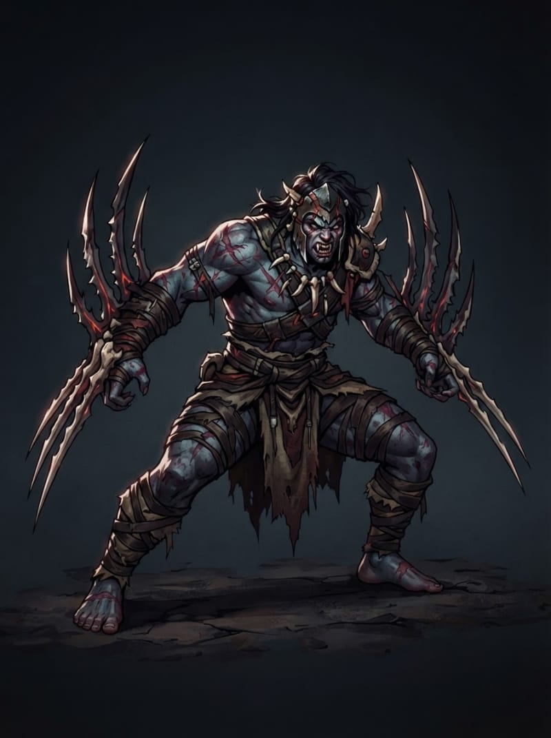 Bone-blade warrior