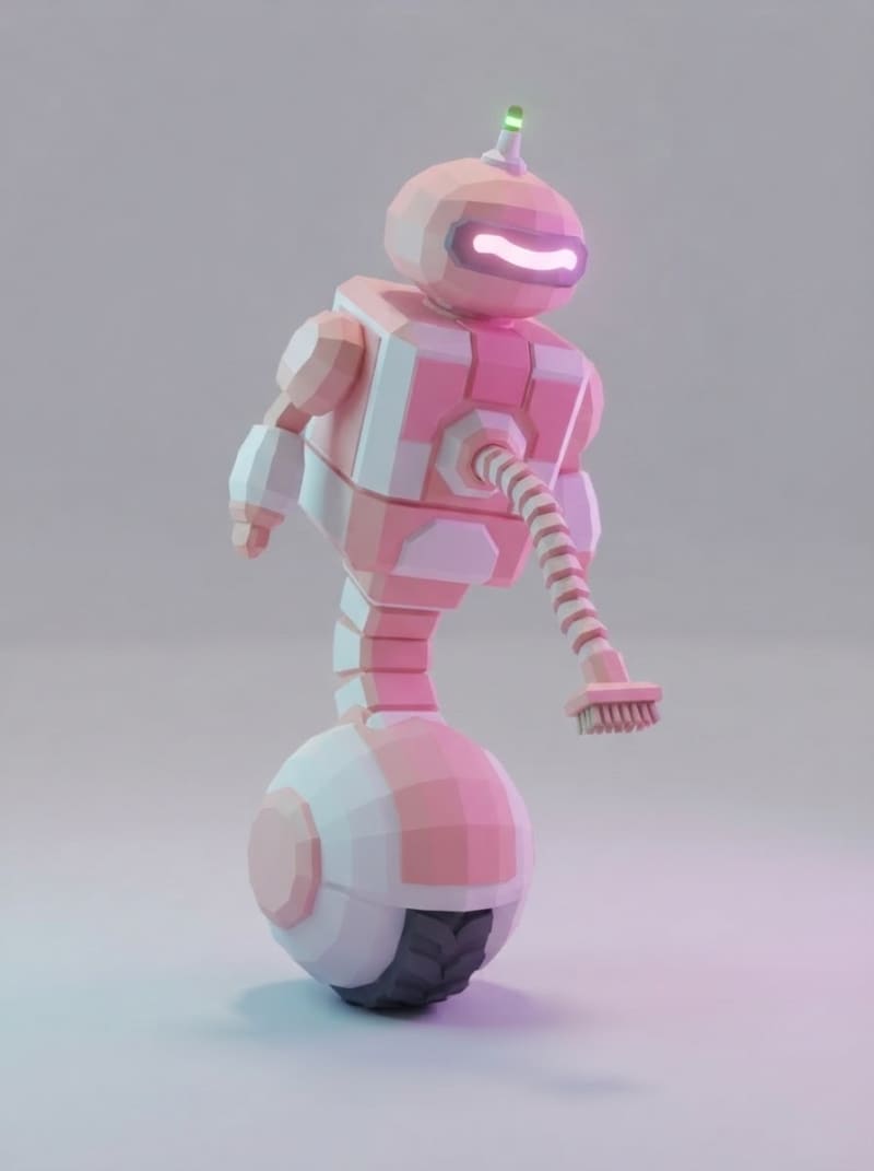 Robot aspirador erguido