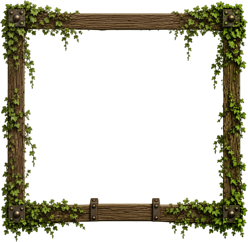 Weathered Ivy Wood Frame
