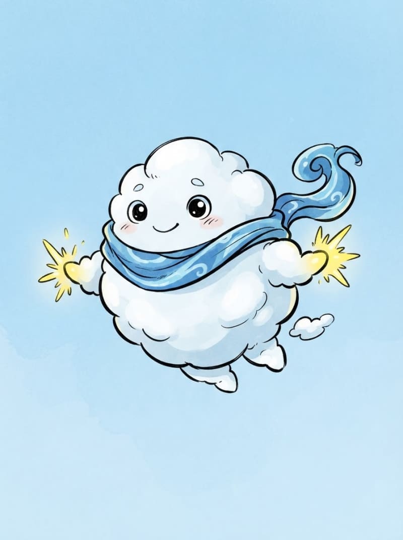 A round cloud spirit