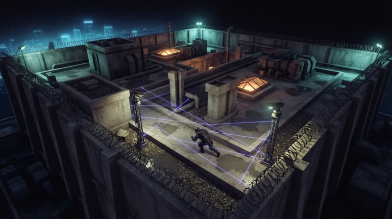 Break into fortified compound buildings