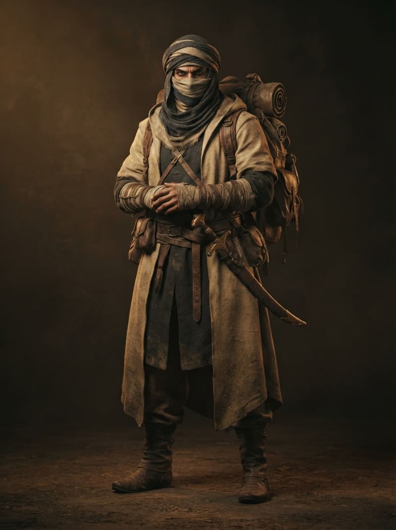 Guerreiro nômade do deserto
