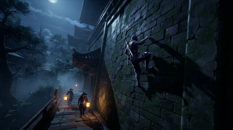 Climb the crumbling temple wall