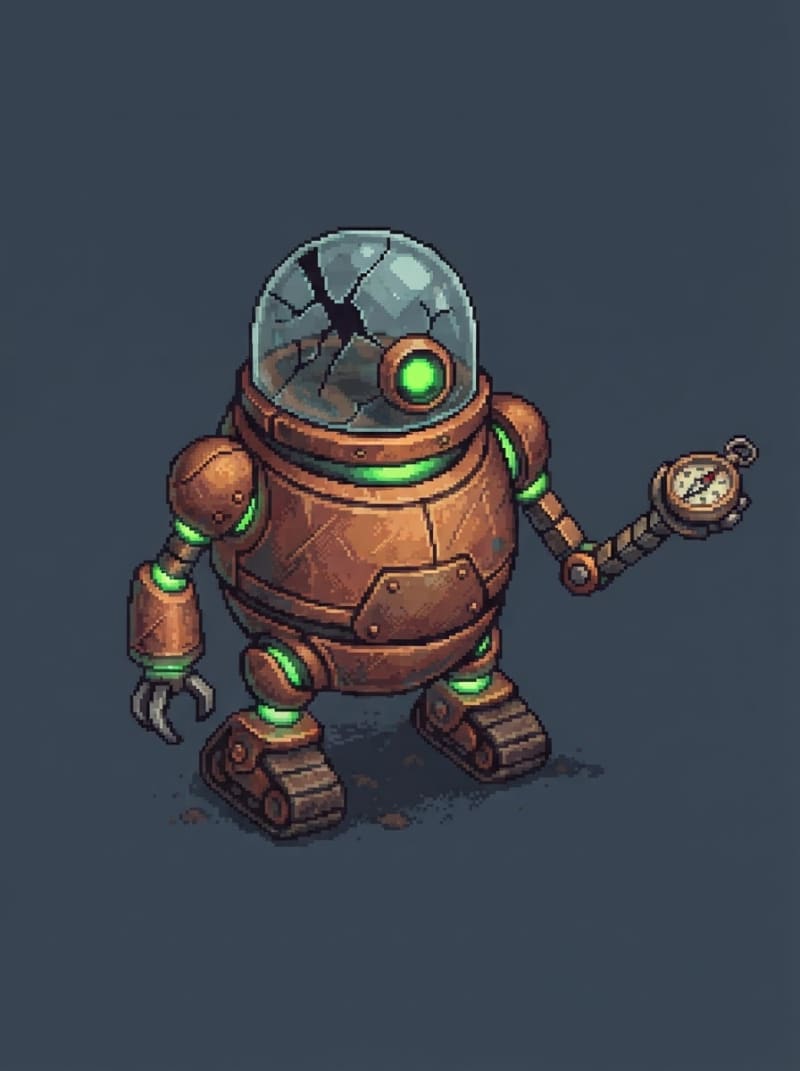 Robot explorador antiguo