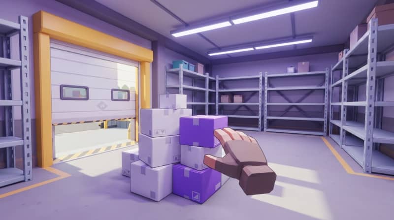 Unload the delivery shipment