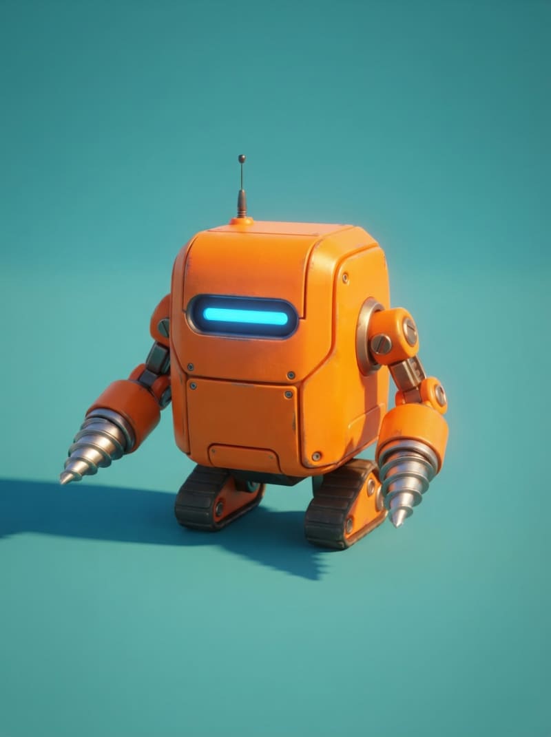 El robot excavador compacto