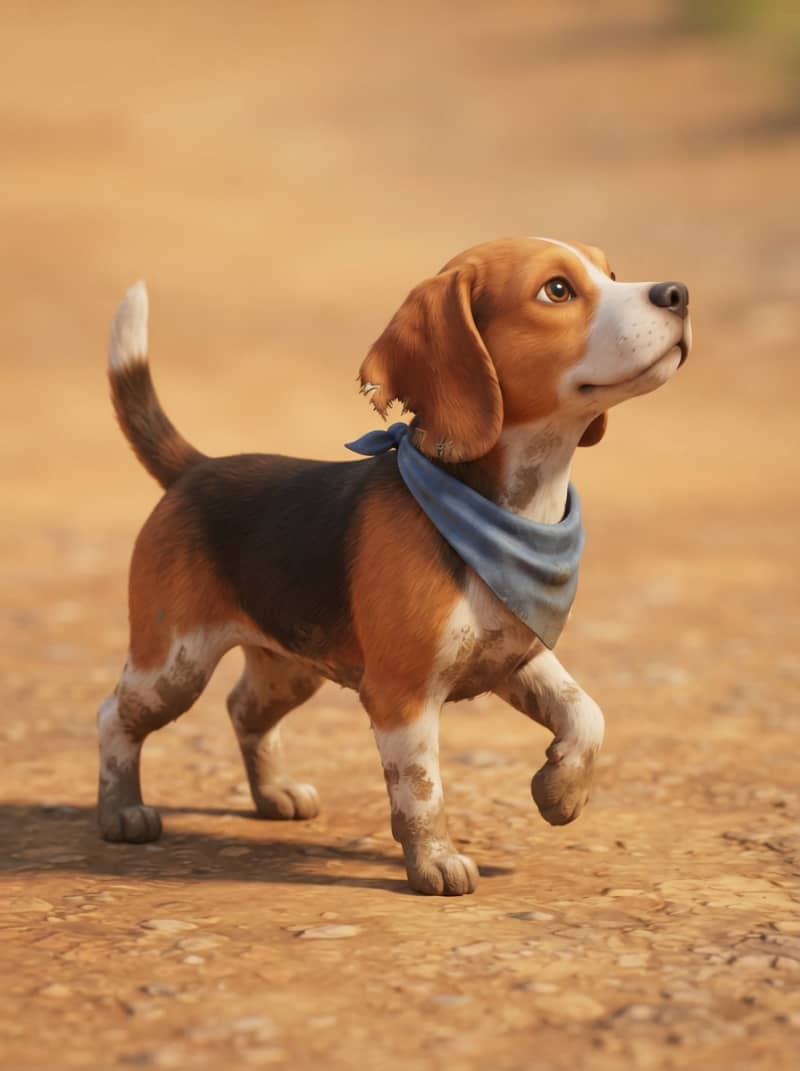 Scrappy street Beagle