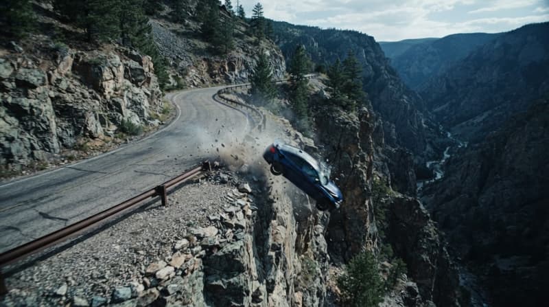 Send cars off mountain roads