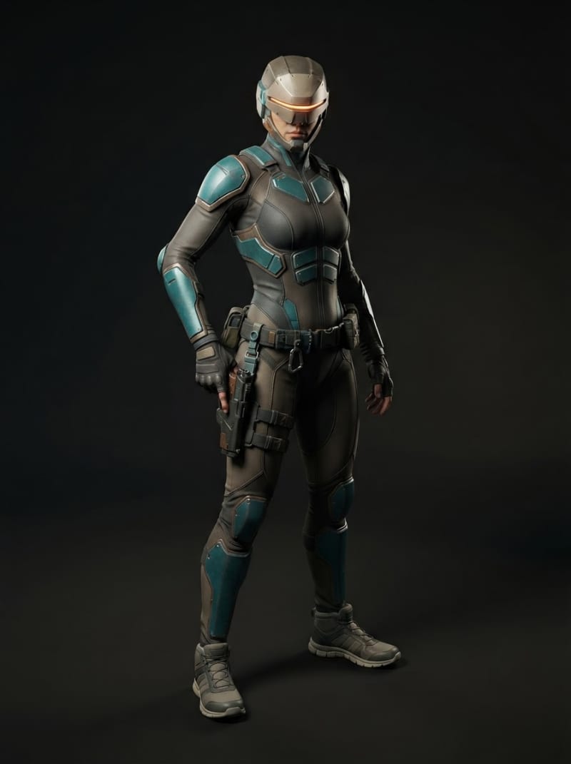 Recon operative in light armour