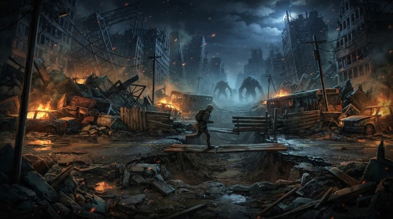 Ruined Blackwood downtown