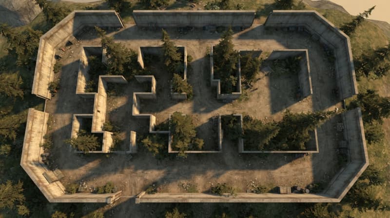 Asymmetric wall maze arena