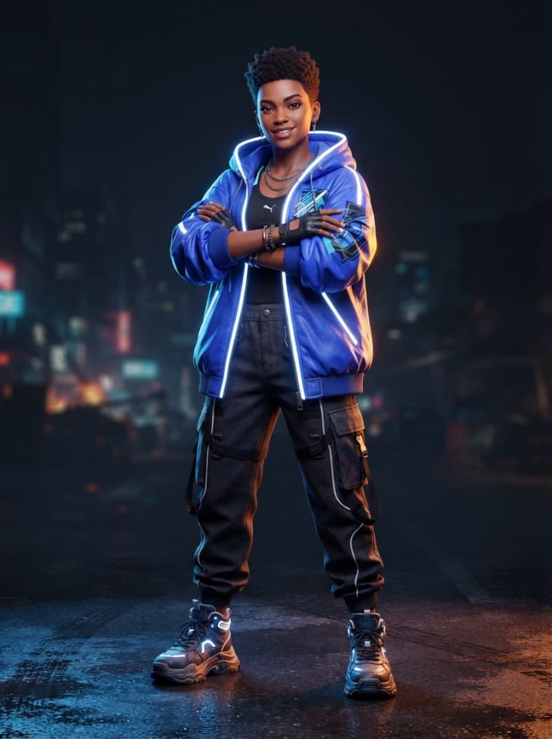 Hooded street racer