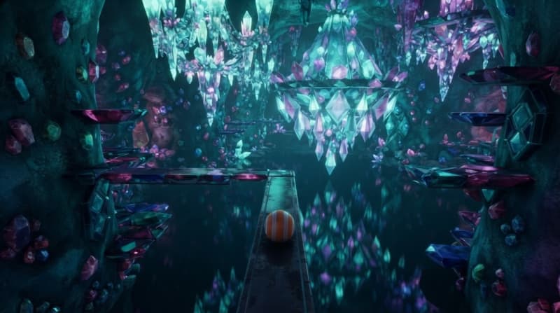 Bioluminescent Crystal Cavern