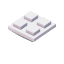 Square Lq Brick Slope Corner Outside Inverted 2x2