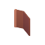 Wall Wood Corner Diagonal Half