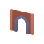 Wall Wood Doorway Round