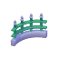 Iron Fence Border Curve