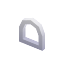 Window White Round Low