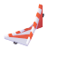 Track Striped Wide Straight Skew Left Side
