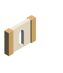 Wood Window Round Long 01 3
