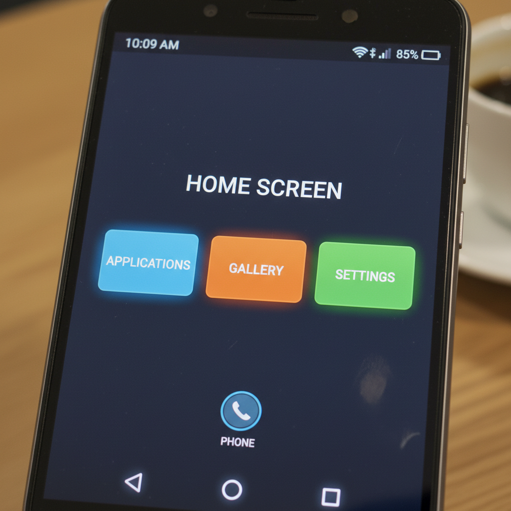 Realistic Android Screen