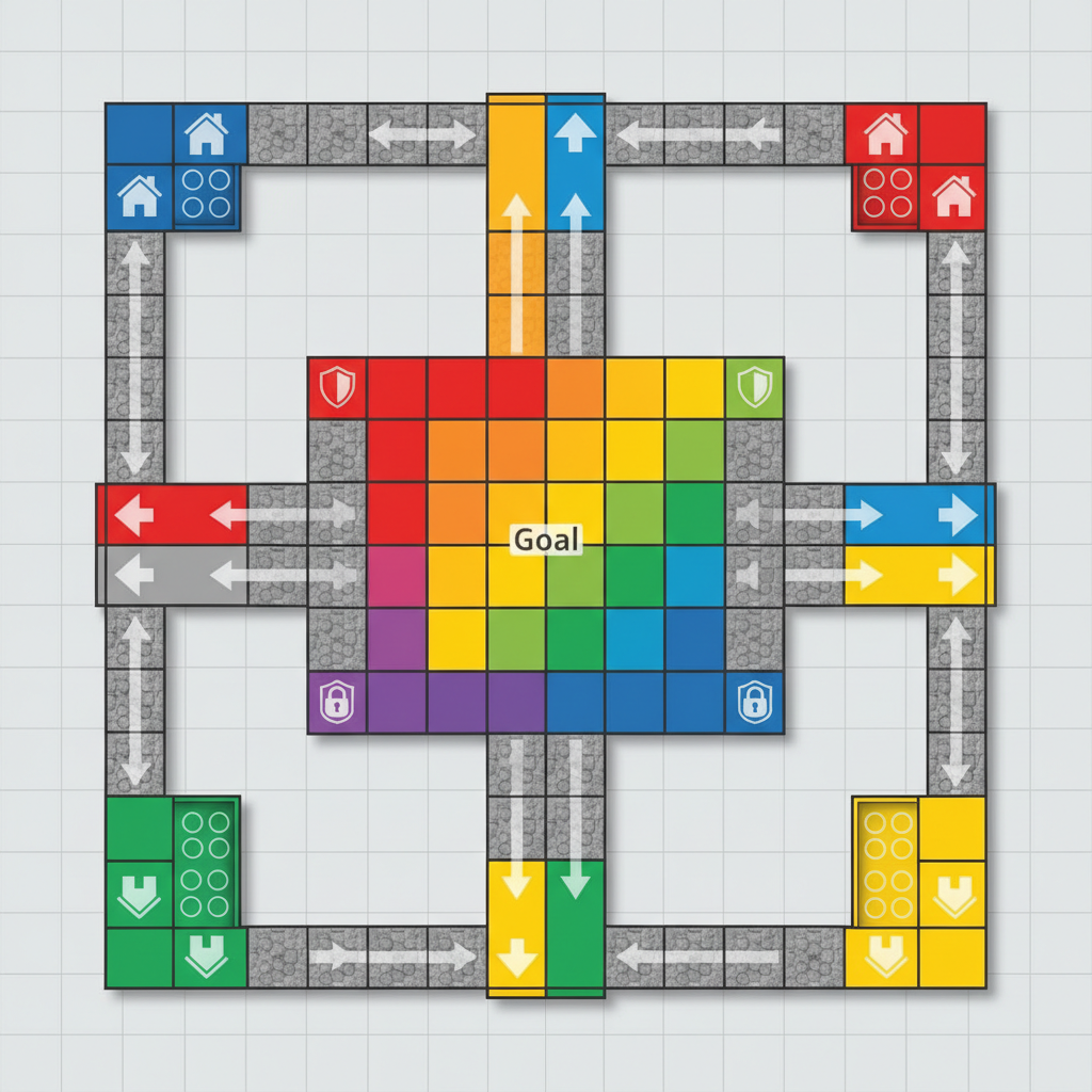 Parchis Board Tiles