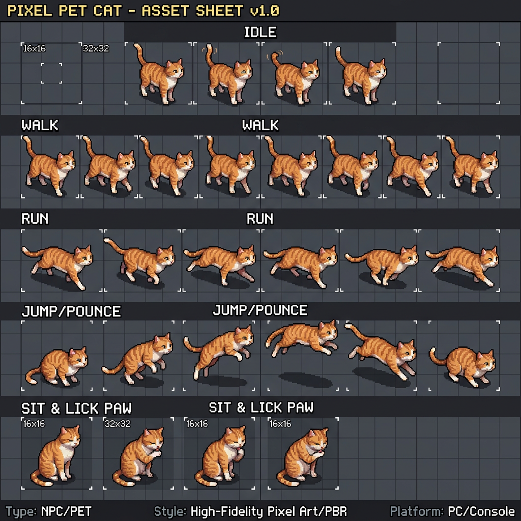 Pixel Pet Cat