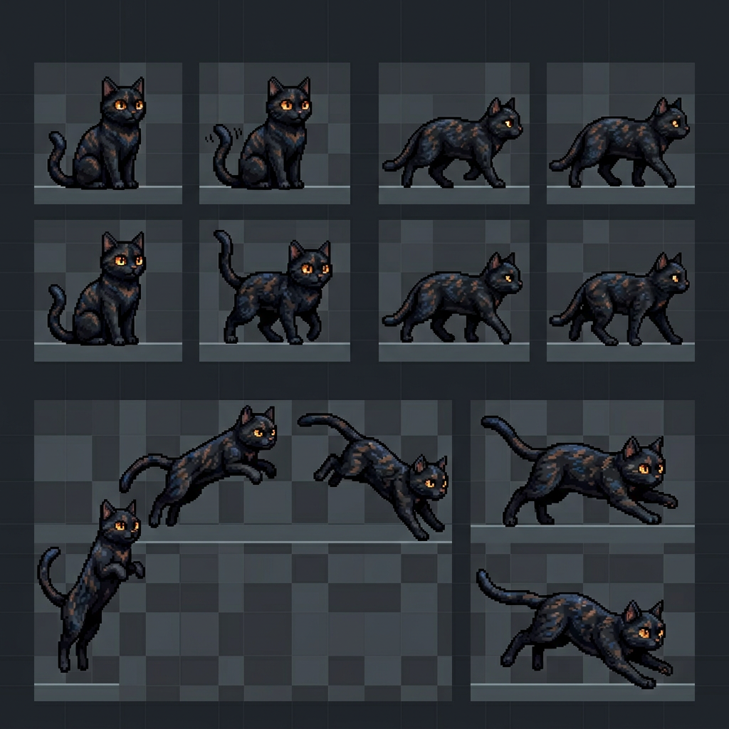 Pixel Cat Sprites
