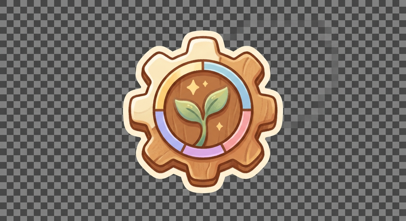 Image: Single isolated UI icon for Valley Bloom, a cozy d