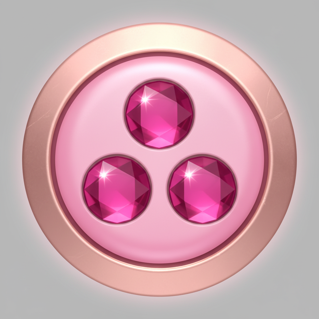 Tri Gem Button