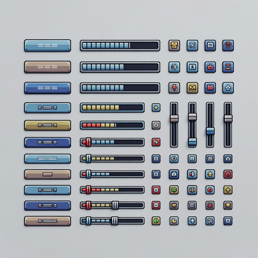 Pixel UI Elements