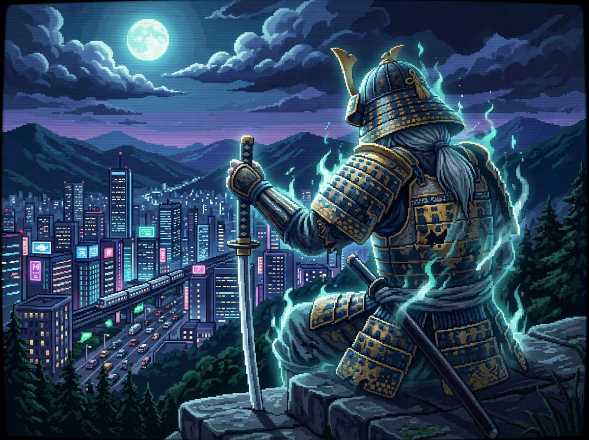 Neon Samurai Guardian