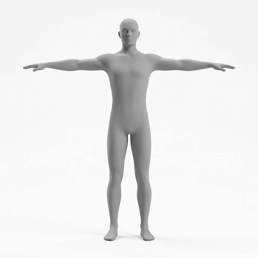 Humanoid Mannequin T-Pose Concept