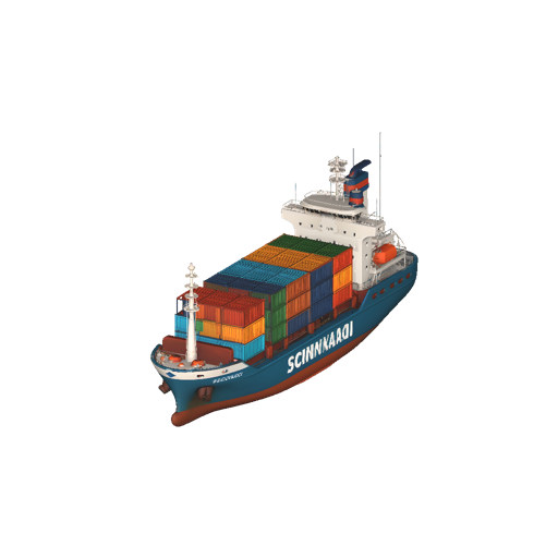 Realistic Container Ship