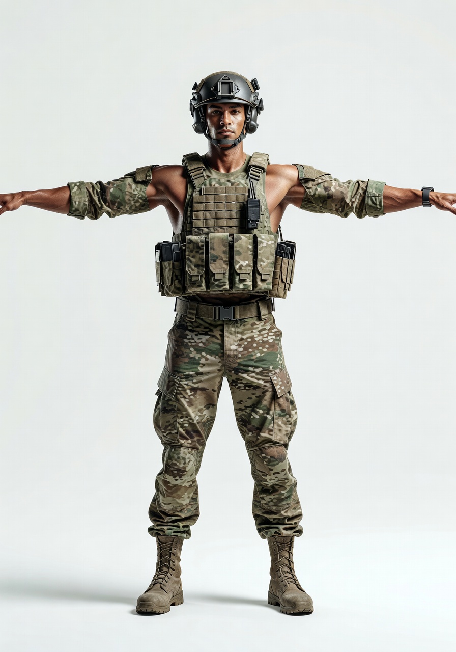 Navy SEAL Operator T-Pose Concept