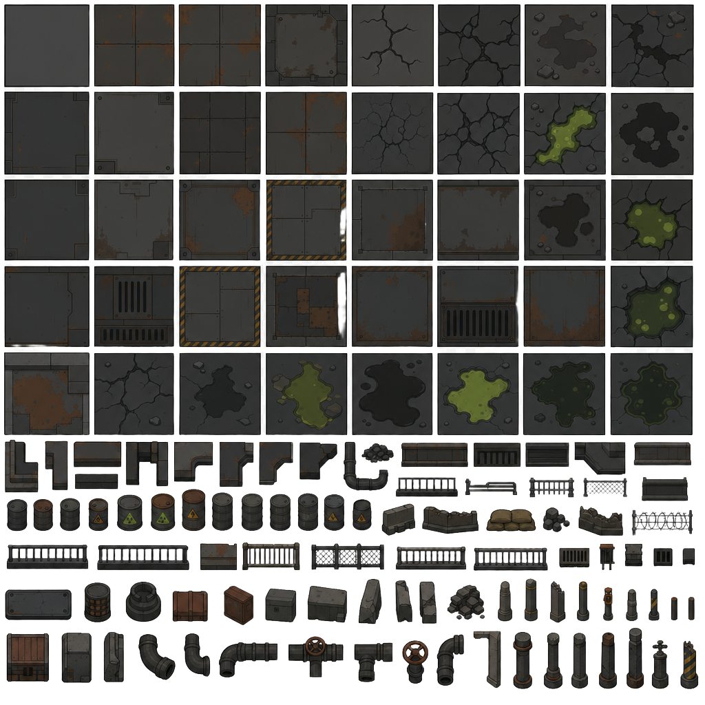 tileset vector style, rimworld aesthetic, dark (3)