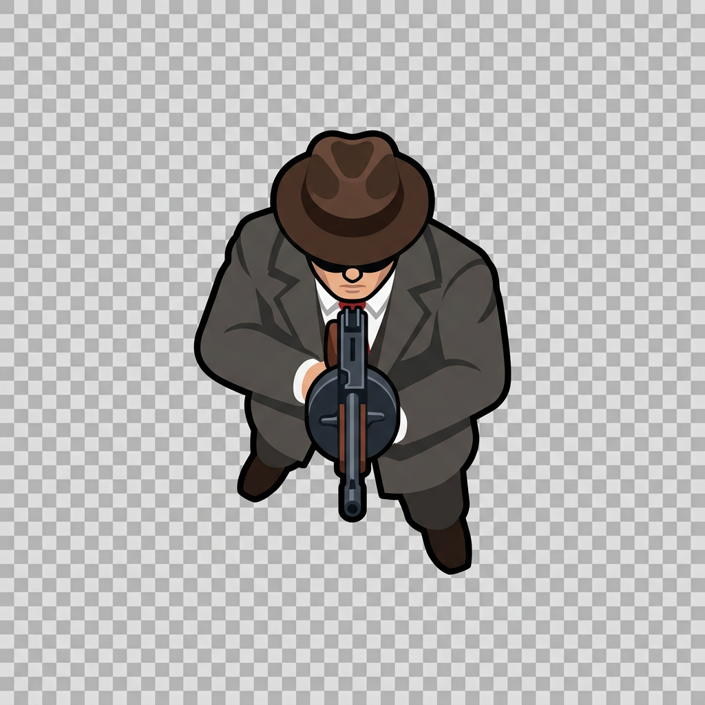 Top-Down Gangster Sprite