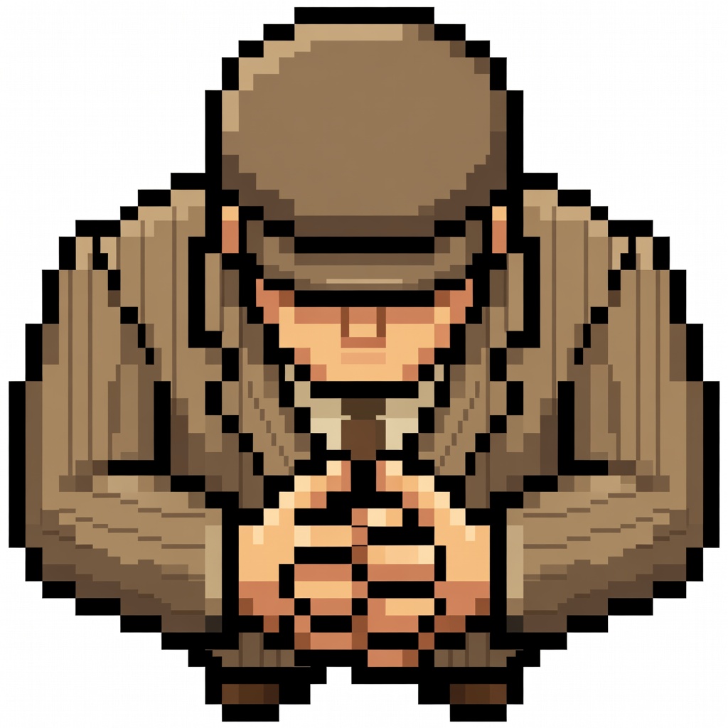 Escort NPC Top-Down Pixel Art